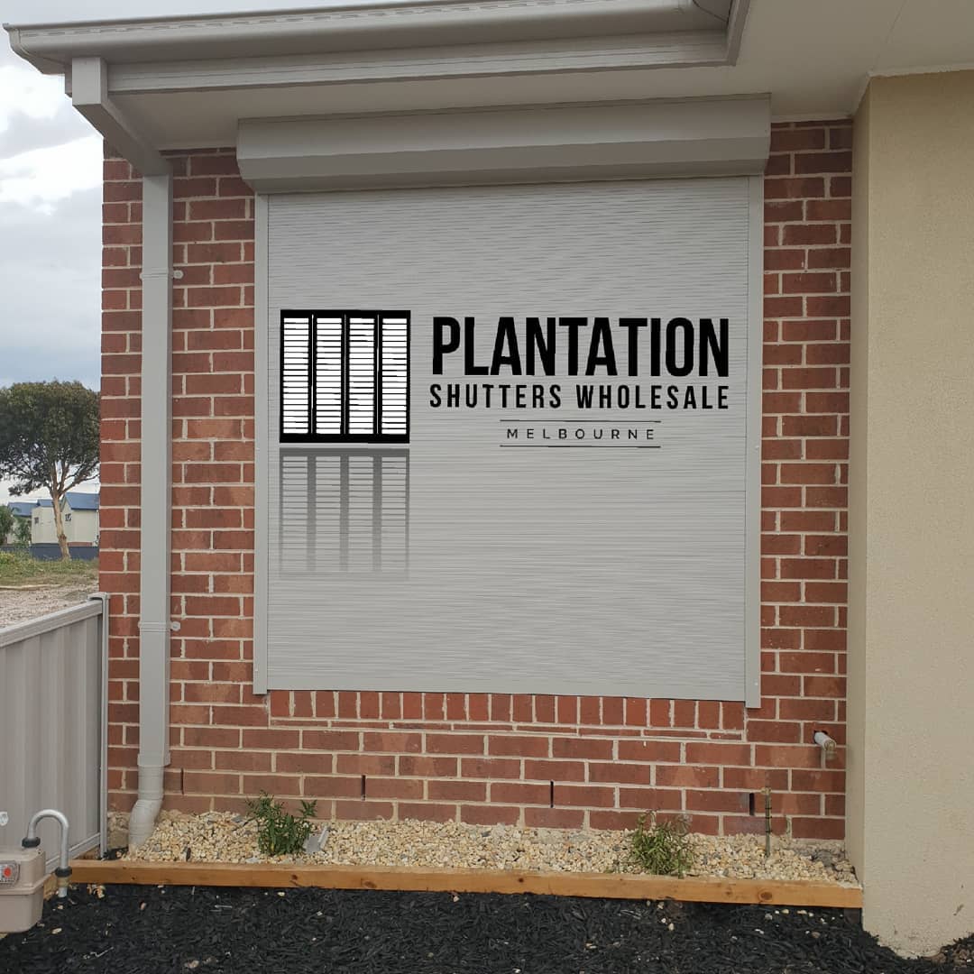 White plantation shutters installed in a modern Melbourne living room