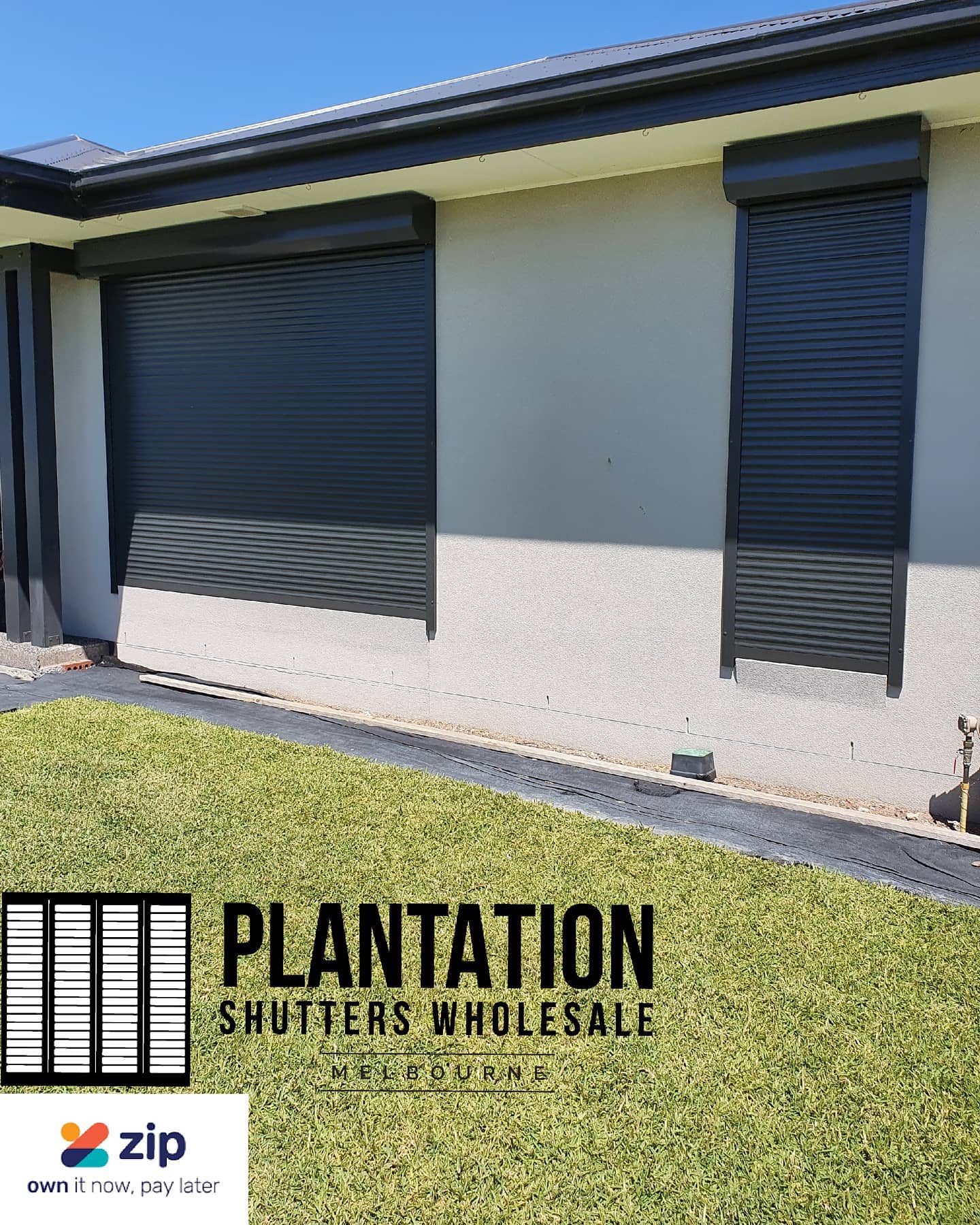 Roller shutters black