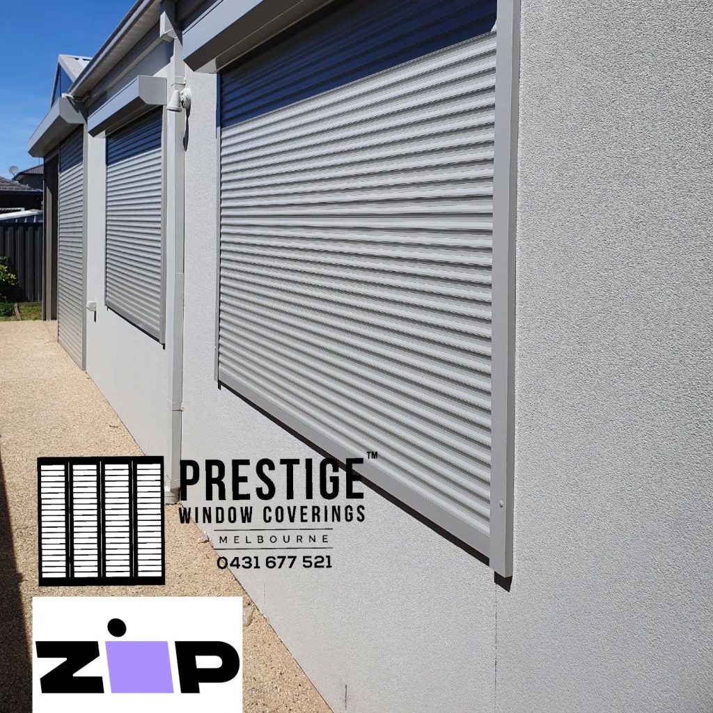  Rosebud Roller Shutters installed on a home