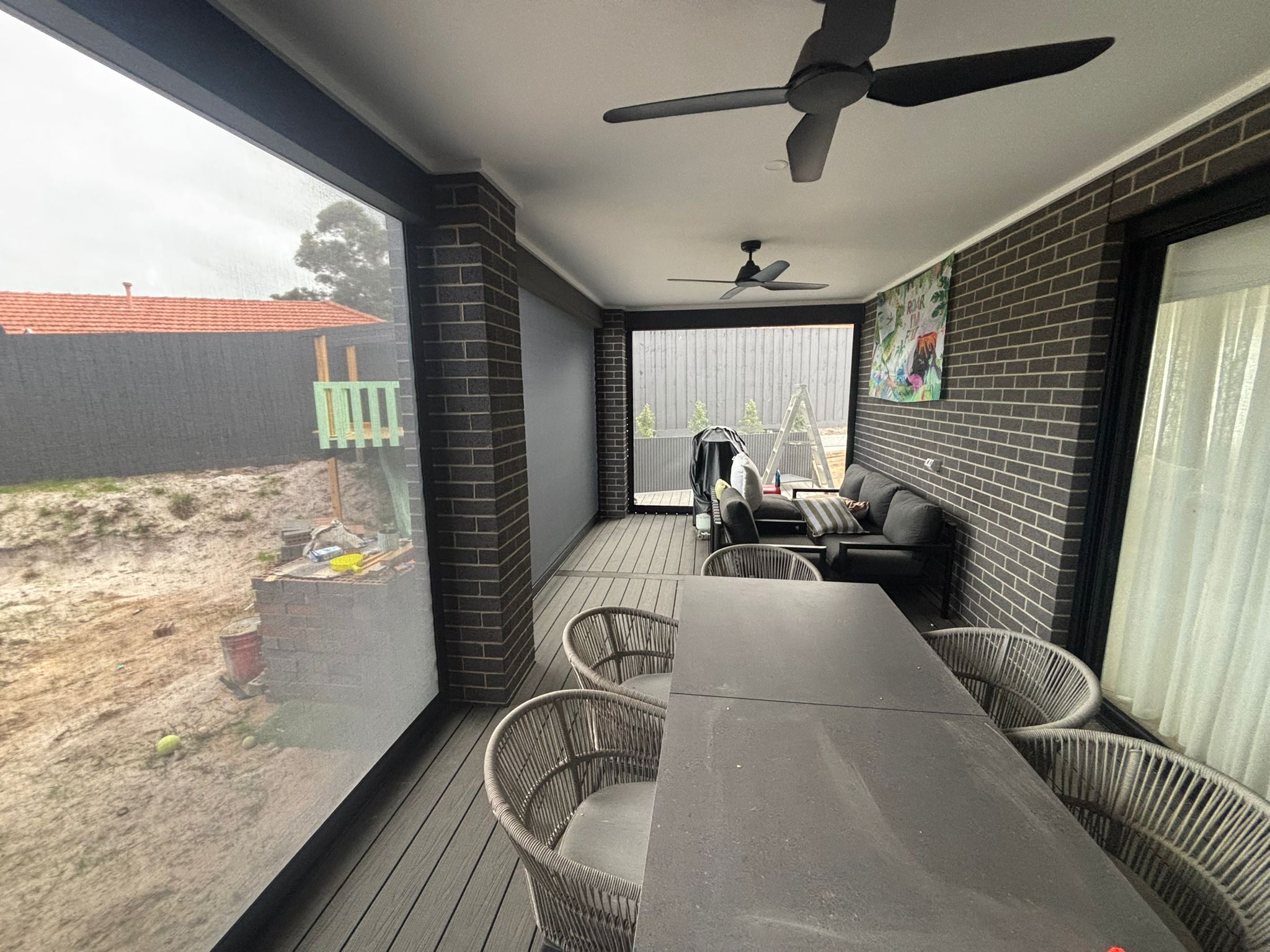 Cafe outdoor blinds