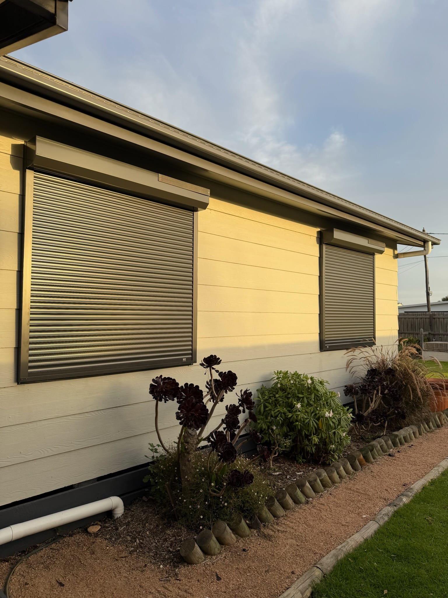 Shop roller shutters